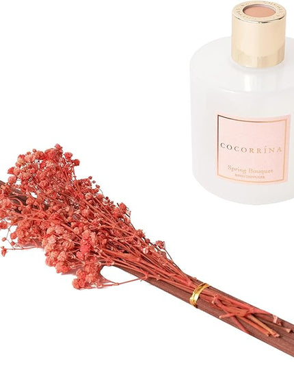 Cocorrína Reed Diffuser Sets- Spring Bouquet Scented Diffuser with Sticks Home Fragrance Reed Diffuser for Bathroom Shelf Decor