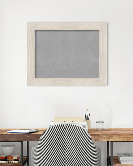 Amanti Art White Framed Magnetic Board 23x29 Medium Vision Board for use with Magnets, 100% Metal Sheet to Display Items as Office Decor or for Home Organization in mudroom, Kitchen or Kids Room