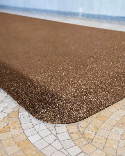 WellnessMats Anti-Fatigue Granite Motif Kitchen Mat,72 Inch by 24 Inch, Copper