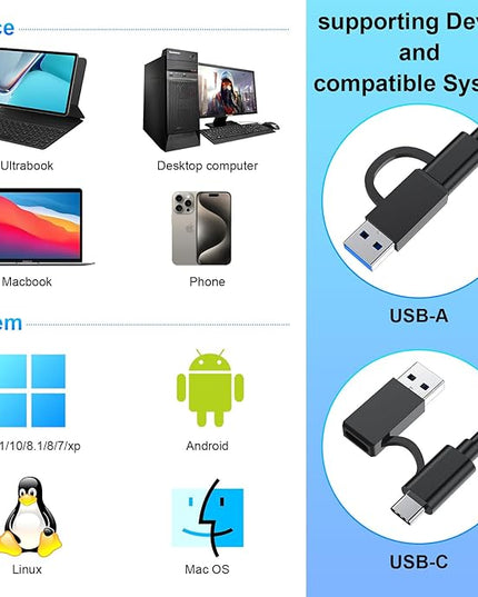 8 in 1 CFexpress Type B Card Reader, 10Gbps Multi CF Express Reader for CFexpress Type B/CF/XD/MS/TF/SD Reader, CFexpress Adapter Memory Card Reader with USB Gen 3.2 * 2 for Windows/Mac/Linux/Android