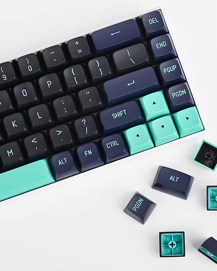 Guffercty kred 160 Keys CSA Keycap PBT Double-Shot Ball Shape Custom Keycaps Set with 6.25u/7u Spacebar for ANSI & ISO Layout Cherry MX Gateron Kailh Switches(Shark-CSA)