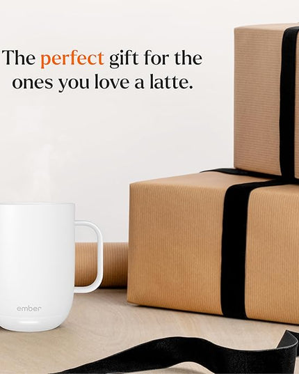 Ember Temperature Control Smart Mug 2, 14 Oz, App-Controlled Heated Coffee Mug with 80 Min Battery Life and Improved Design, White