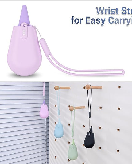 JJC Pocket-Sized Silicone Camera Dust Blower Lens Air Blower, Small Camera Lens Cleaner Air Blower for Sensor LCD Keyboards Filters Printing, Lilac Portable Dust Blower for Outdoor Travel Cleaning