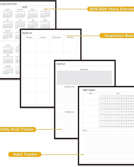 Academic Planner for 2026 or Anytime – 8.5" x 11" Undated Weekly Student Planner For Homeschool, High School, College & Nursing Students, 200 Pages, Black
