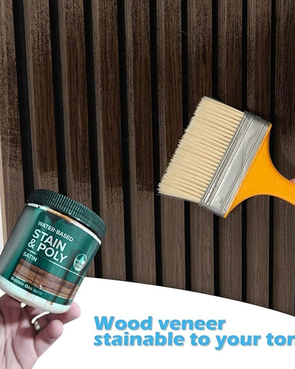 Art3d 2-Pack 48" x 24" Acoustic Wood Panels for Wall, Soundproof Wood Slat Panel for Wall and Ceiling, 3D Fluted Sound Absorbing Paneling for Interior Wall Decor, Living Room, Bedroom - Walnut