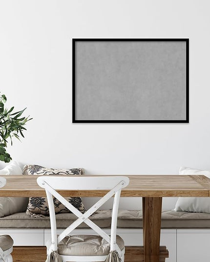 Amanti Art Black Framed Magnetic Board 21x29 Medium Vision Board for use with Magnets, 100% Metal Sheet to Display Items as Office Decor or for Home Organization in mudroom, Kitchen or Kids Room