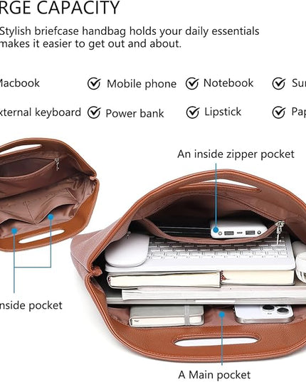 Official Document Computer Bag Stylishly Sleek with Multiple Compartments and Easy to Carry Design