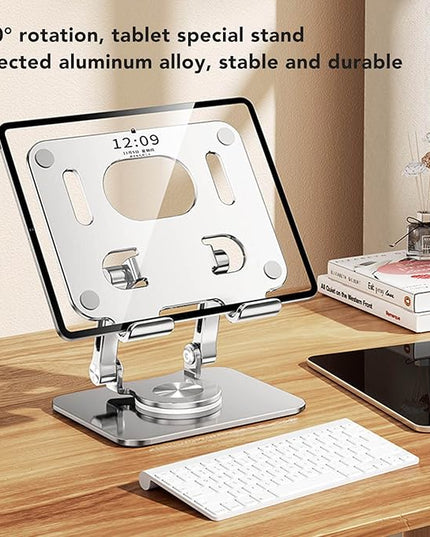 Foldable Laptop Stand, 360 Degree Rotation Adjustable Ergonomic Computer Stand, Portable Tablet Stand Holder for 4.7-12in Laptop
