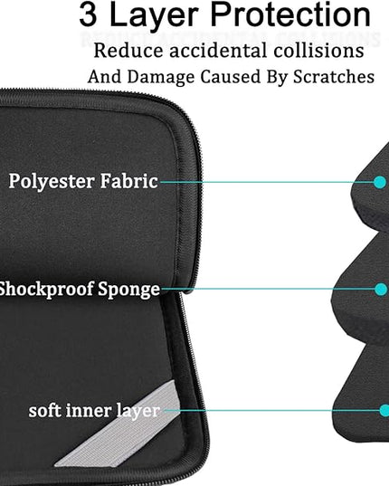 Laptop Sleeve Bag 15.6 inch, BOOEUDI Shockproof Protective Computer Carrying Cover with Front Pocket, Briefcase Handbags Laptop Case for 15.6 inch HP, Dell, Acer, Asus, Notebook, Grey