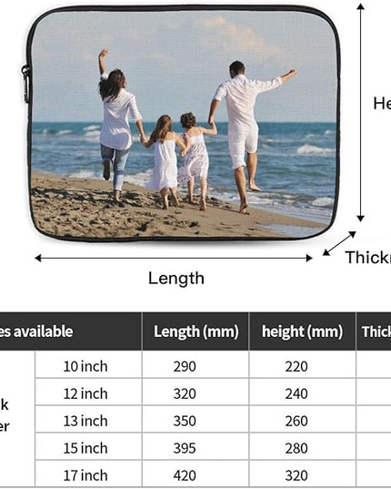 Personalized Laptop Sleeve Shockproof Protective Laptop Case Briefcase Computer Cases for Laptop/Notebook/Tablet Carrying Computer Bag (Customized, 10 inch)
