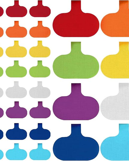 Cable Labels Tags: 32 Pcs Reusable Write-On Cord Tags, 8-Color Wire Organizer Ties for Electronics Cable Management and Identification