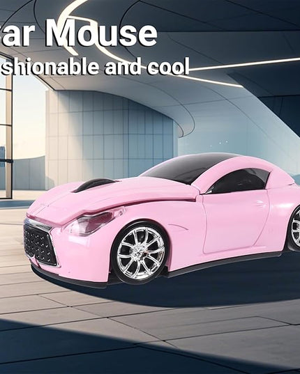elec Space Car Mouse, Wireless Mouse (Milk Tea Pink)