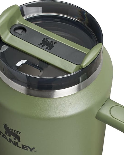 STANLEY Quencher H2.0 Tumbler with Handle & Straw 64 oz | Flowstate 3-Position Lid | Large Capacity for Travel & Sports | Insulated Stainless Steel Cup | BPA-Free | Dried Pine