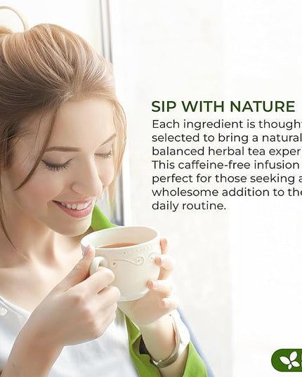 FreshDrinkUS, Premium 30 Tea Bags Glucose Functional Tea – Herbal Blend with Gymnema, Cinnamon, Bitter Melon, Tulsi & More –– Caffeine-Free. Sugar-Free. Gluten-Free. Vegan
