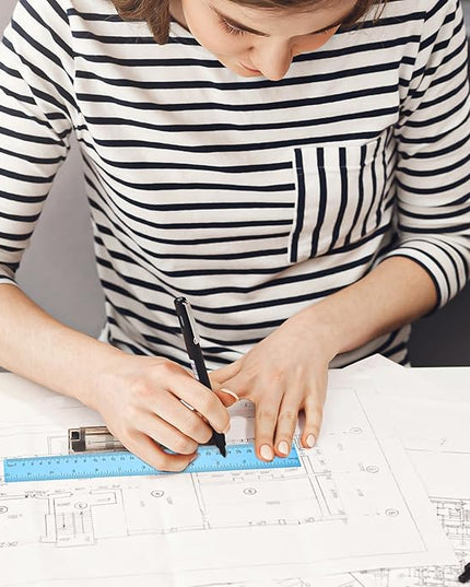 120 Pack 12 Inch Plastic Rulers Bulk for Back to School Supplies Flexible Transparent Assorted Color Ruler with Centimeters and Inches for Office Usage (6 Colors)