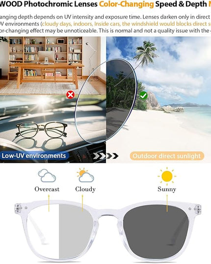 ANDWOOD Blue Light Blocking Glasses Women Men Computer Small Face Clear Bluelight Blocker Eyeglasses Frame