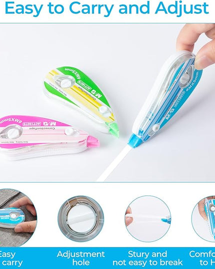 M&G 12 pack Correction Tape，19.7 feet correction tape, Easy to Use Applicator for Instant Corrections, Office Products