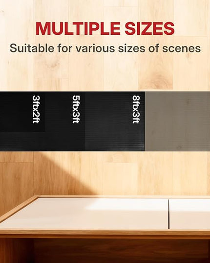 NORTHSKY Olympia Anti Fatigue Mat, Kitchen Mats for Floor, Ribbed, 3 x 2 ft, 5/8" Thick, Waterproof PU, Slip-Resistant, High-Density Memory Foam, for Garage Repair, Kitchen&Balcony, Office（36''x24''）