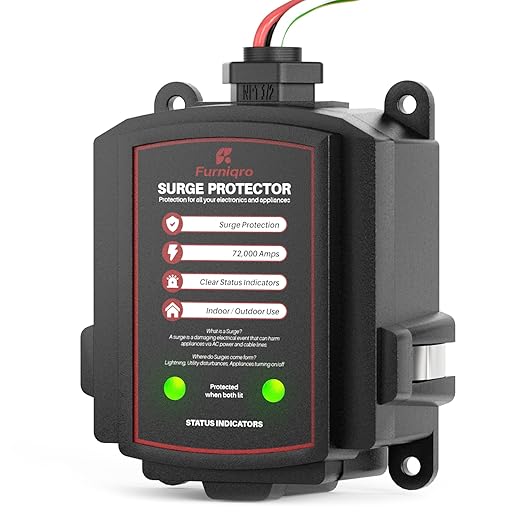 FHSPD72S Whole House Surge Protector for 72,000 Amps, Ultimate Surge Protection, Whole Home Surge Protector, Indoor/Outdoor Use, 120/240V