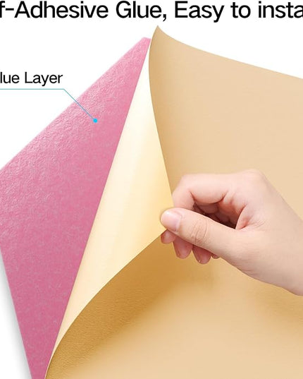 12 Pack Self-Adhesive Acoustic Panels 12" X 10" X 0.4" - Sound Proof Foam Panels with High Density, Stylish Hexagonal Design, Flame Resistant, Absorb Noise and Eliminate Echoes(Pink)