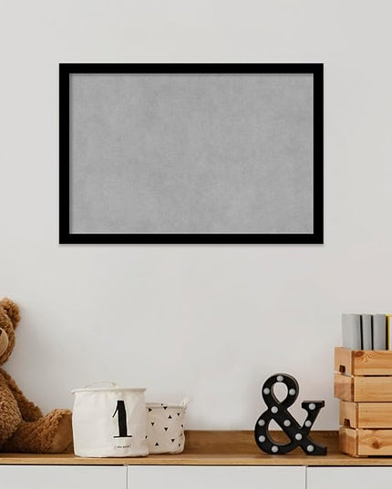 Amanti Art Black Framed Magnetic Board 13x19 Small Vision Board for use with Magnets, 100% Metal Sheet to Display Items as Office Decor or for Home Organization in mudroom, Kitchen or Kids Room