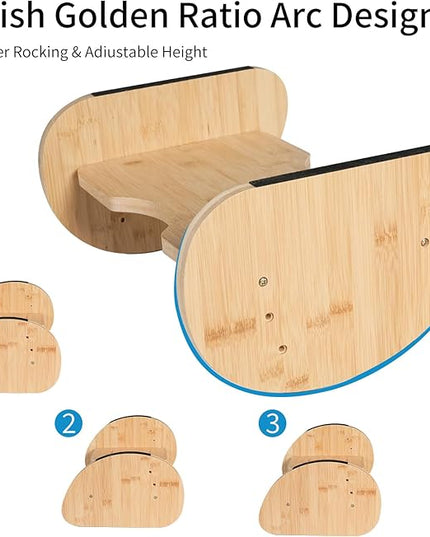 Bamboo Foot Rest for Under Desk at Work