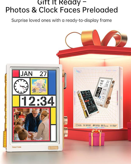 Divoom Times Frame-10.1" WiFi Digital Picture Frame with 64GB, Free App with No Subscription Fees, Supports Uploading Photos/Videos/Calendars/Weather/Sports Scores and Various DIY Content