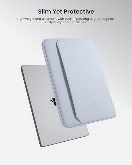 tomtoc Slim Laptop Sleeve Case for 13-inch New MacBook Air M4/A3420 M3/A3113 M2/A2681, M1/A2337 2025-2018, MacBook Pro M2/M1, Water-Resistant Protective Carrying Case with Accessories Pocket