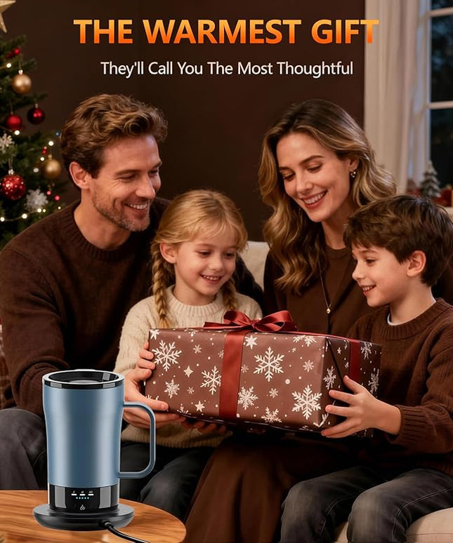 Self-Heating Coffee Mug, 14oz Heated Coffee Mug - Rechargeable Temperature Control Coffee Mug Keep Coffee Hot, Smart Mug Great Gift for Coffee Lovers & Slow Sippers