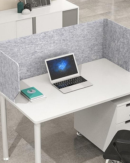 3 Panel Soundproof Desk Partition Divider for Privacy and Concentration Portable Folding Acoustic Shield Reduces Noise and Visual Distractions
