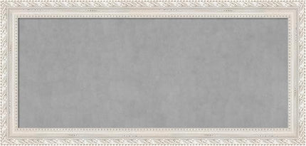 Amanti Art White Framed Magnetic Board 26x54 Oversize Vision Board for use with Magnets, 100% Metal Sheet to Display Items as Office Decor or for Home Organization in mudroom, Kitchen or Kids Room