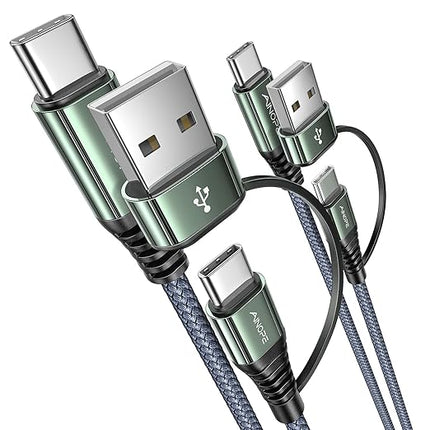 AINOPE USB C to USB C Cable, 2 Pack 1.5 FT USB C Cable Fast Charging with USB to USB C Adapter, 60W USB to USBC Cable for iPhone 17 Pro Max Air Type C Cable for iPhone 16/15/14/13/12, Grey