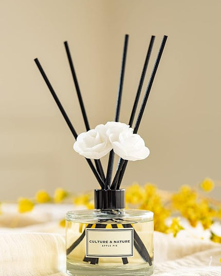 CULTURE & NATURE Reed Diffuser Set 6.7oz (200ml) Orange Blossom Scented Diffuser with Sticks Home Fragrance Reed Diffuser for Bathroom Shelf Decor