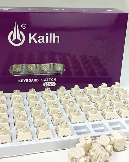 Kailh Box Ice Cream Pro Linear Switch,5-pin RGB SMD 45gf Full POM Material Pre-Lubed Key Switches for Mechanical Gaming Keyboard(Ice Cream PRO,90Pcs)