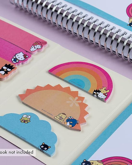 Sticky Note Booklet - Hello Kitty and Friends. 220 Repositionable Sticky Notes Total - 11 Pads with 20 Sheets Each by Erin Condren. Measures 3.2" x 4.5" x 0.5"