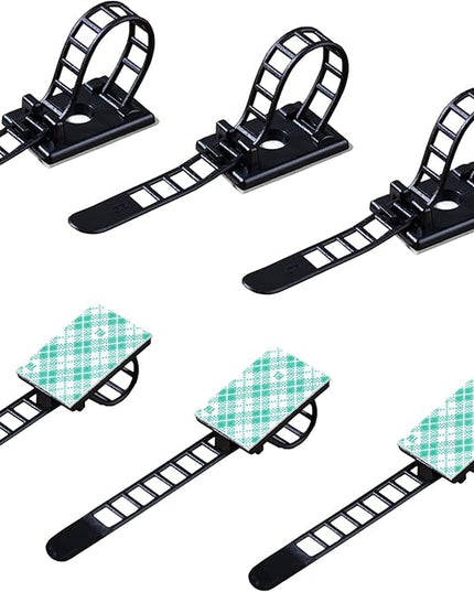 200 Pieces Cable Management Desk Wire Organizer Cable Ties Zip Ties Adhesive Cord Clips Cord Keeper Desk Wire Management