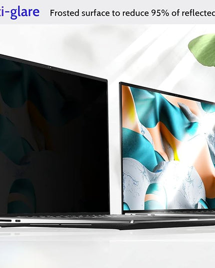 Peslv 16 Inch Laptop Privacy Screen Compatible with Lenovo Hp Dell Acer Asus Thinkpad Envy Xps Computer 16:10 Aspect, Removable Anti Glare Blue Light Filter Protector, 16" Monitor Security Shield