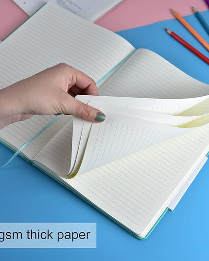 Coopay 12 Pack B5 Notebooks Journal College Ruled Composition Notebooks Classic Hardcover Lined Journals for Office Home School Business Writing Notes, 10.2" x 7.5", 100GSM Thick Paper (Multicolor)