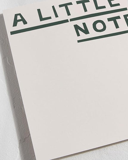 Minted Little Note Stationery Set, Set of 10, Flat Note Cards & Envelopes for Invitiations and Handwritten Thank You Messages, Minimalist Dark Green Stripes Design, Gifts for Women, Luxurious Paper