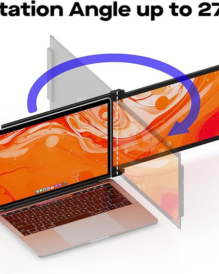 New Mobile Pixels Duex Plus DS Laptop Screen Extender, 13.3" FHD 1080P IPS Portable Monitor, Auto Rotation USB Type-C/HDMI Plug and Play Laptop Monitor, Windows/Mac/Android/Switch Compatible