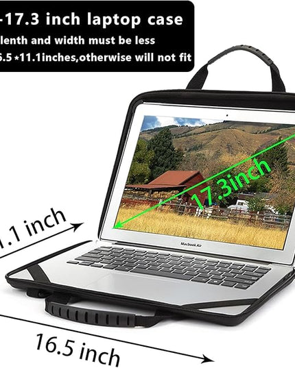 BUG 17.3 Inch Laptop Case Hard Shell, Protective Laptop Carrying Case with Stand for Heat Dissipation