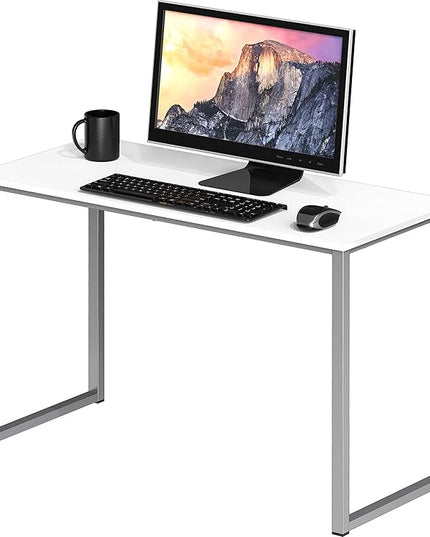 SHW Mission 32-Inch Home Office Computer Desk, White
