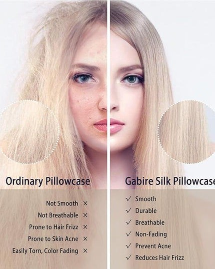 Mulberry Silk Pillow Case for Hair and Skin Prevent Acne Pillowcases Both Sides Real Silk Pillowcases Organic Silk Pillowcase with Hidden Zipper, Coral Pink, Queen (20"×30")