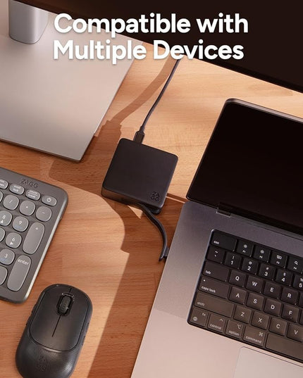 ZAGG 4-Port Hub - Versatile USB-C PD, USB-A HDMI Adapter, High-Speed Charging & 4K Display Support, Compact for Travel, Compatible with Windows, macOS, iPadOS, ChromeOS, Android