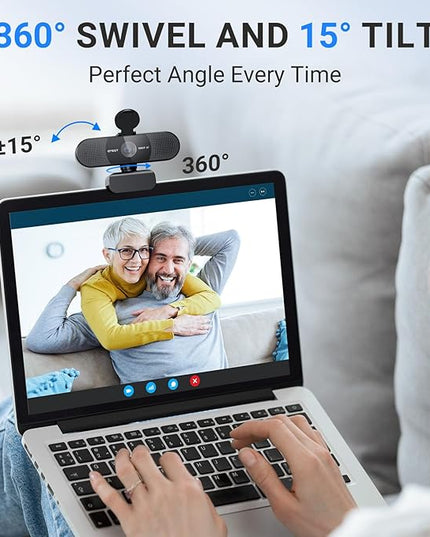 EMEET 2024 Upgraded C960 Webcam for PC, Autofocus, 1080P HD, 73° View Angle, Computer Camera w/Privacy Cover and Microphone, Plug and Play USB Webcam for Video Calling/Zoom/Teams/Google Meet