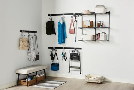 Rubbermaid Fasttrack Rail Storage 36"x12" 3-Shelf Kit, 350 lbs. Per Shelf, for Home/Garage/Shed/Workshop Organization