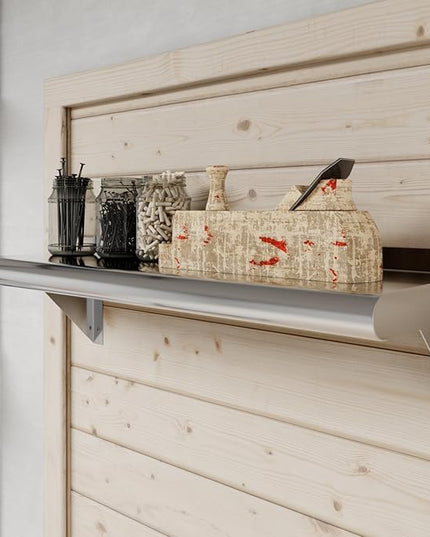 AmGood 24" Long X 8" Deep Stainless Steel Wall Shelf | NSF Certified | Appliance & Equipment Metal Shelving | Kitchen, Restaurant, Garage, Laundry, Utility Room