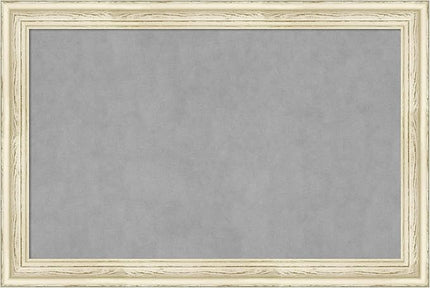Amanti Art White Framed Magnetic Board 24x36 Large Vision Board for use with Magnets, 100% Metal Sheet to Display Items as Office Decor or for Home Organization in mudroom, Kitchen or Kids Room