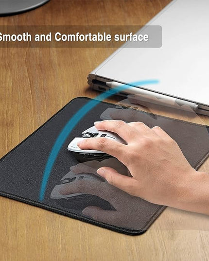 Zhithink 17 Pcs Computer Mouse Pad, Non-Slip Rubber Base and Textured Stitched Edge Mousepads,Mouse Pad Pack for Office and Home,10.2x8.2 Inches,3 mm Thickness