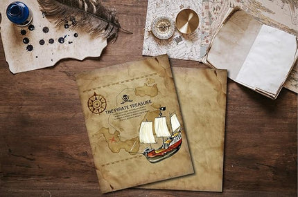 60 Pack Antique Stationery Paper - Old Fashion Aged Classic Vintage Assorted Design – Double-side Parchment Paper - Perfect for Certificate, Crafting, Invitations & other Art Projects - 8.5x11 Inches